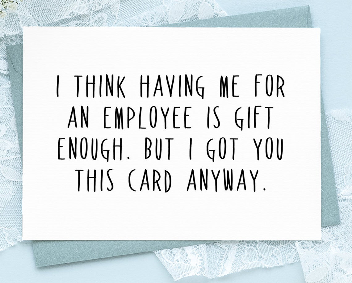Editable Digital Card Funny Birthday Card for a Boss Manager - Etsy