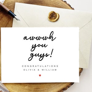 Printable Personalized Congratulations on Your Engagement Card ...