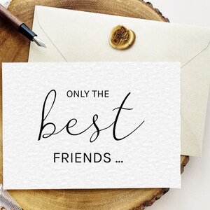 Imprimable Modifiable Seuls les meilleurs amis sont promus, Promu carte tante, Carte d'annonce de grossesse, Carte tante, grossesse bestie