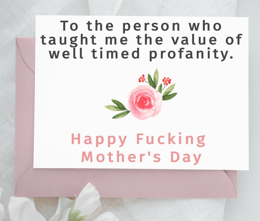 Sassy Mother's Day Greeting Card Funny and Hilarious Mothers Day ...