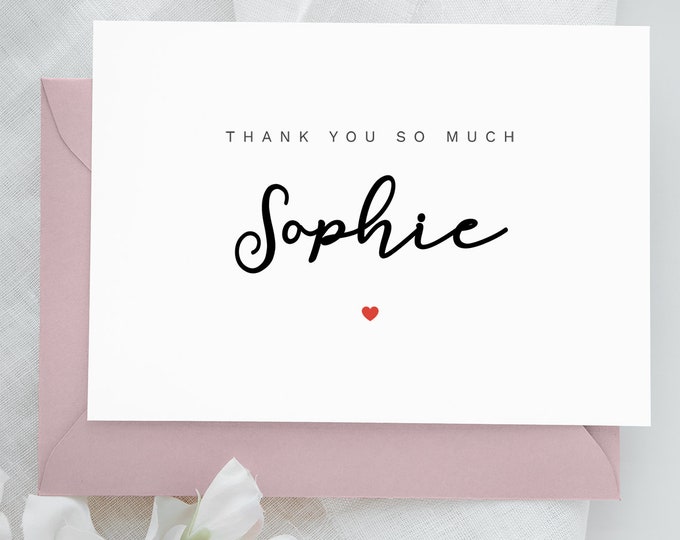 Printable Personalized Thank You Card for Best Friend Wedding - Etsy