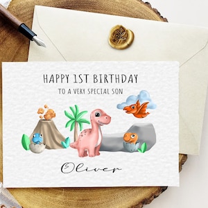Druckbare Dinosaurier alles Gute zum Geburtstag digitale Karte, Alter, Name Ihrer Sohn Tochter, Have a Rawrr-Some Special day, unbegrenzter Download