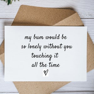 Carte d'anniversaire drôle imprimable pour lui, carte de Saint-Valentin grossière pour mari, femme, carte d'anniversaire effrontée pour petit ami, petite amie