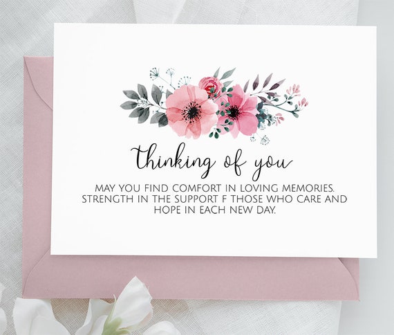 Tarjeta De Condolencias Con Tulipanes Y Frase Plateada - Tamaño 145x194 Mm, Mensaje En Inglés, Sobre Incluido