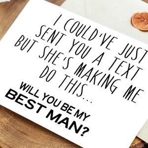 Il est temps de s'habiller – Will You Be My Groomsman Card, Best Man, Usher, Ring Bearer, Man of Honor – Cartes de mariage amusantes pour que le marié demande aux garçons d'honneur