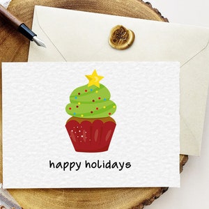 Frohe Feiertage digitale Karte, Frohe Weihnachten Karte, Baum Weihnachtsgeschenk für Kinder, lustige süße Großeltern Karte für Kind, unbegrenzter Download