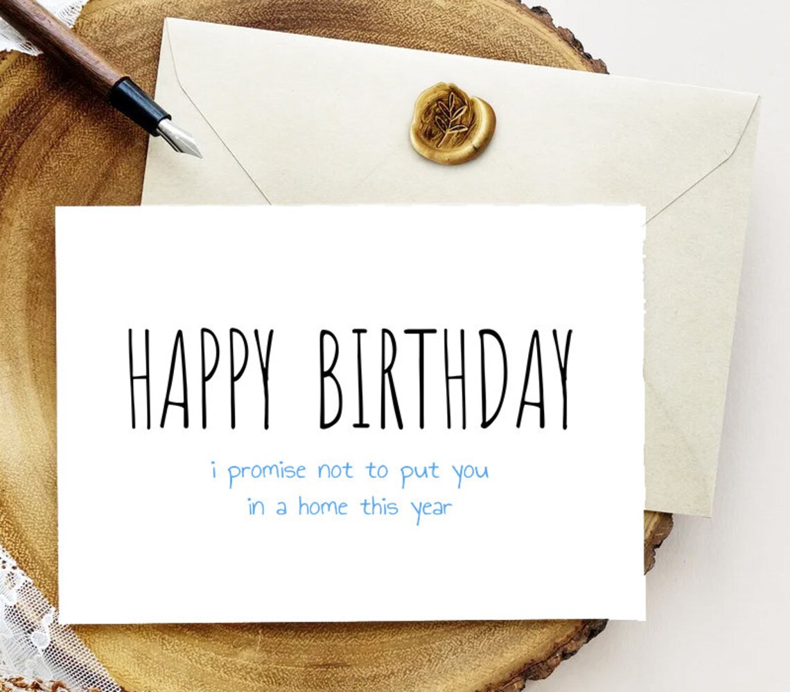 Printable Funny Birthday Card Funny Dad Birthday Card Funny | Etsy