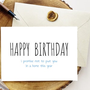 Printable Funny Birthday Card Funny Dad Birthday Card Funny | Etsy