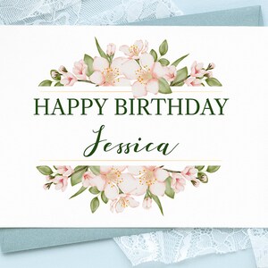 Biglietto per tenda piegato di buon compleanno floreale modificabile stampabile personalizzato, biglietto di compleanno modificabile con nome, biglietto per la famiglia dei migliori amici Just why