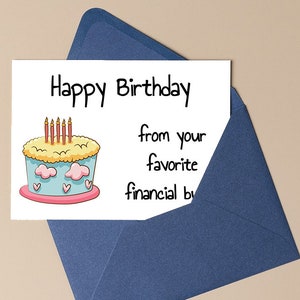 Druckbare bearbeitbare lustige Geburtstagskarte für Mama oder Papa, lustige Eltern Geburtstagskarte, Mama Geburtstag, Papa Geburtstagskarte. Finanzielle Belastung