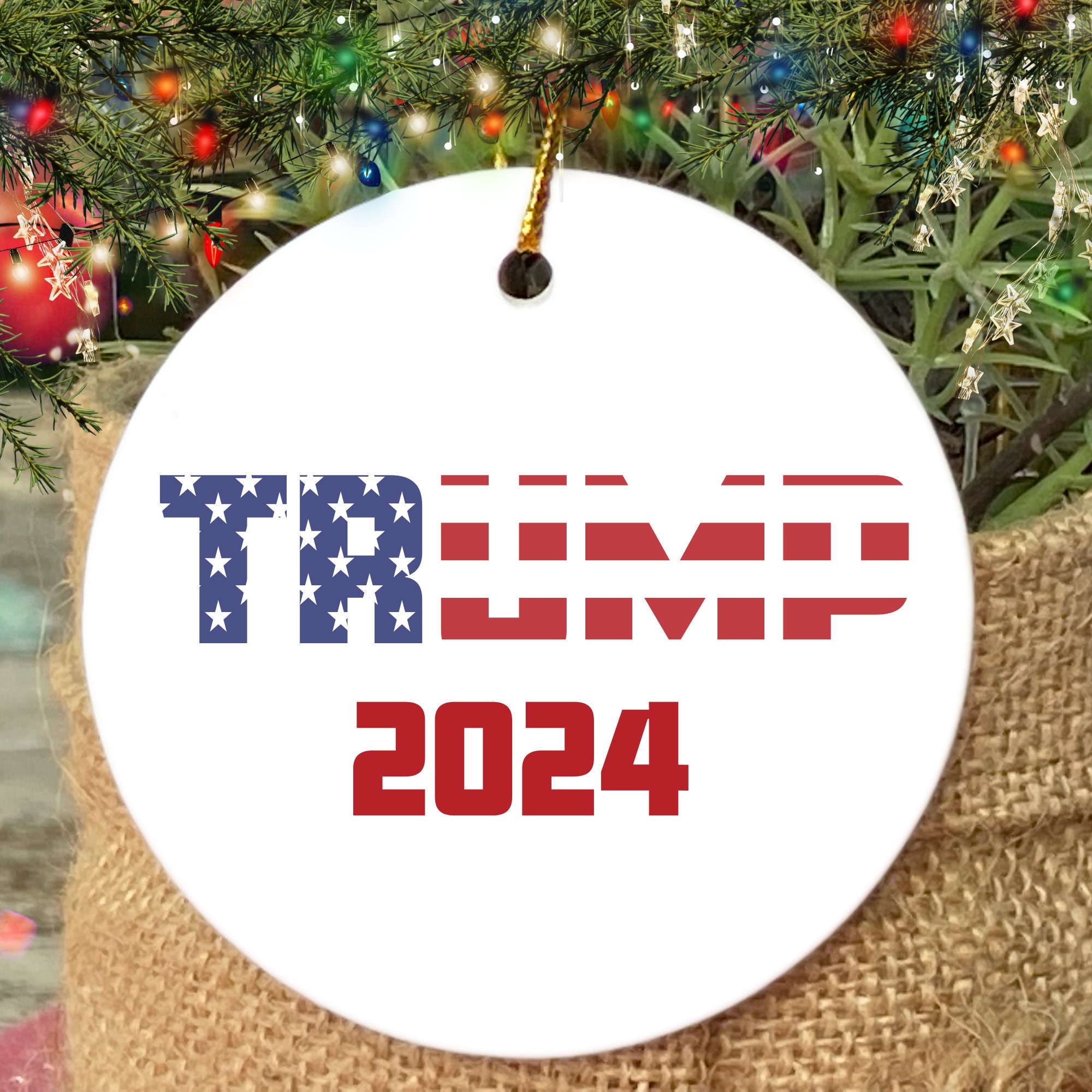 Trump 2024 Ornament for Christmas Conservative Christmas Tree Etsy UK