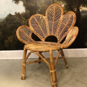 Wicker hotsell petal chair