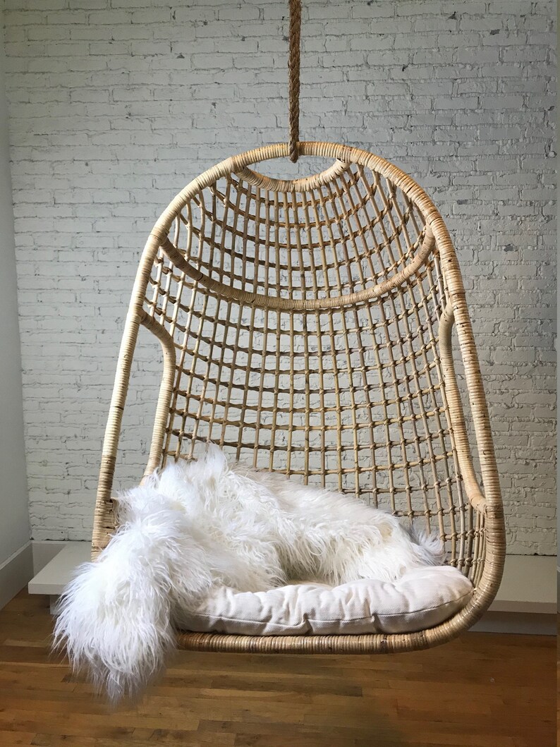 Melbourne Rattan Swing Chair Etsy