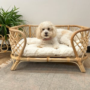 Kaira Oval Rattan Pet Bed