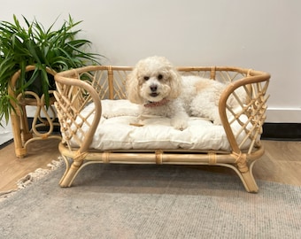 Kaira Oval Rattan Pet Bed