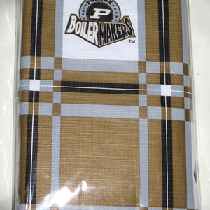 Tailgate Tischdecke Stoff PVC Gesicht rutschfeste Rückseite Perdu Universität BoilerMakers 52 &quot;X72&quot;