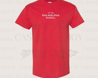 Philadelphia Baseball T-Shirt | Philly Shirt | Phillies Screen Printed Tee