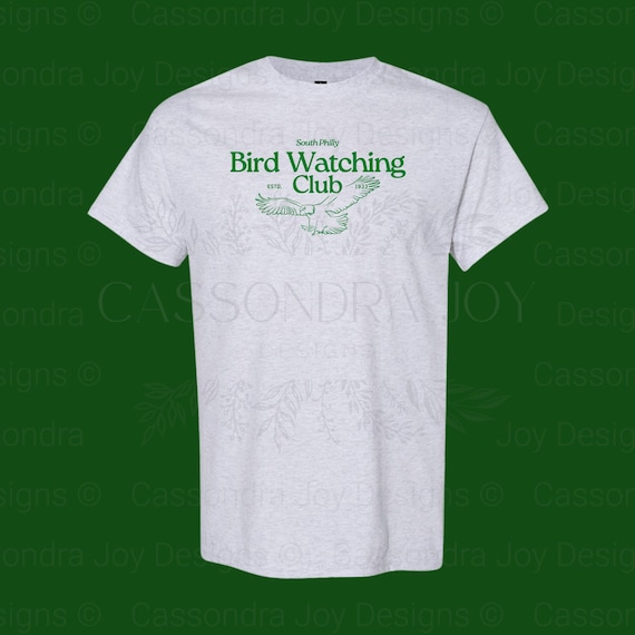 South Philly Bird Watching Club | Philadelphia Football T-Shirt | Screen Printed Eagles Design