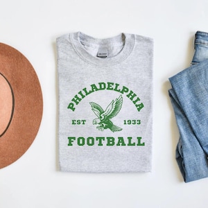 Vintage-Style Philadelphia Football T-Shirt Printed Design