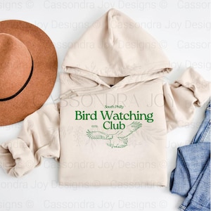 South Philly Bird Watching Club Sweatshirt | Eagles Football Hoodie Screen Printed Design