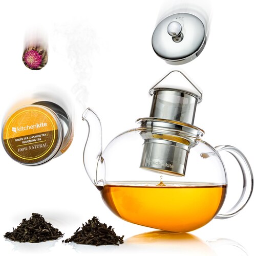 Vienna Glass Teapot With Removable Infuser Etsy