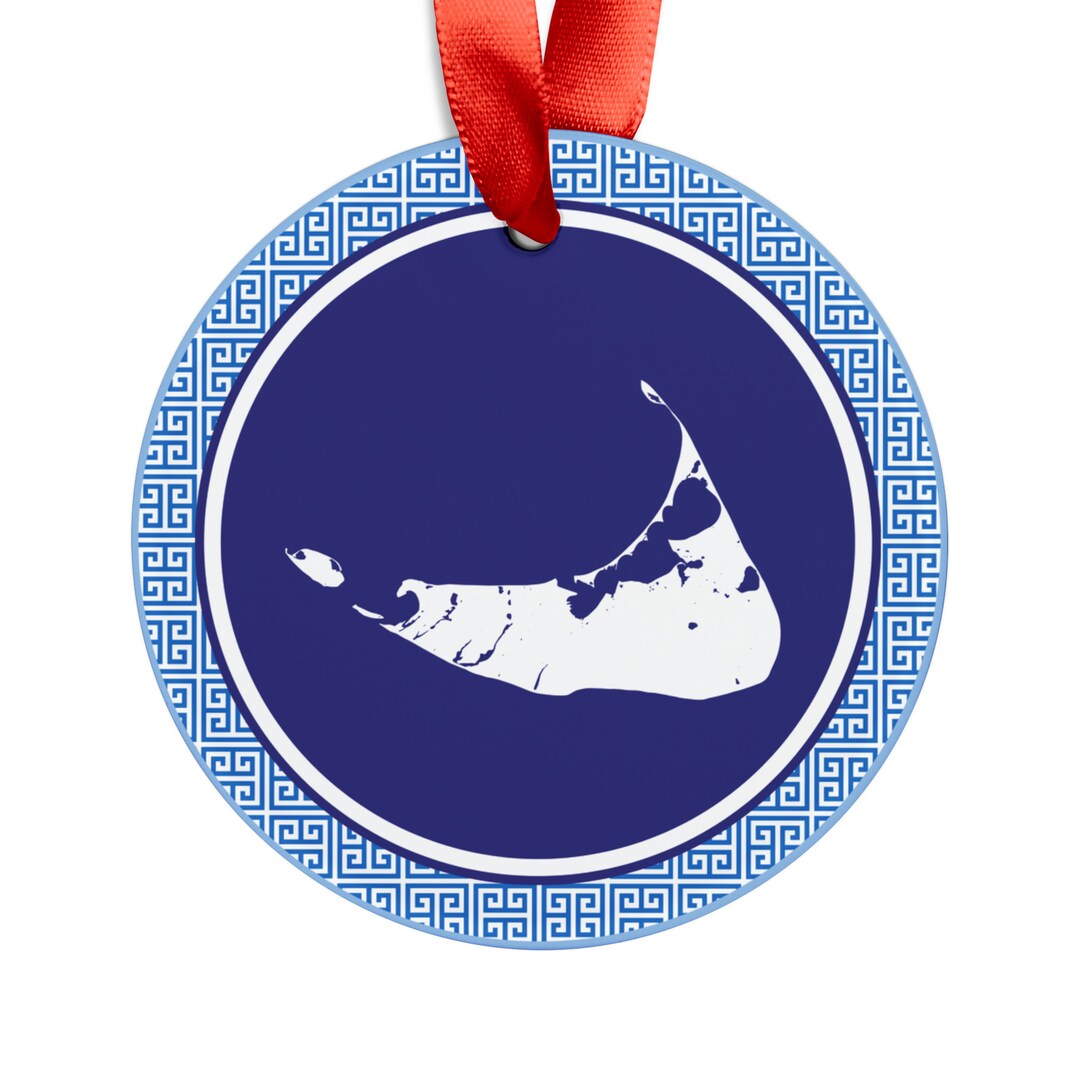 Nantucket Ornament, Nantucket Acrylic Christmas Ornament, Christmas