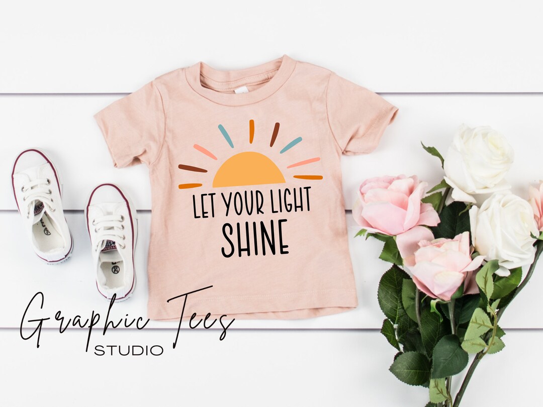 Let Your Light Shine Toddler Shirt Christian Toddler Shirt Cute Toddler ...