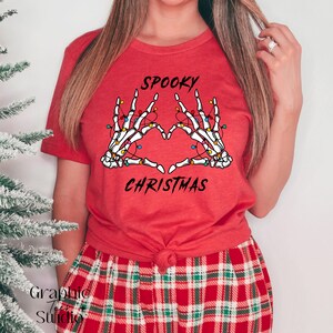 Gruseliges Weihnachts-Shirt | Retro Weihnachts-Shirt | Weihnachts-Shirt | Urlaub Shirt