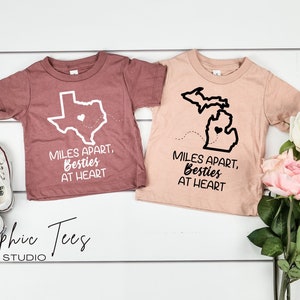 Long Distance Best Friends Shirts