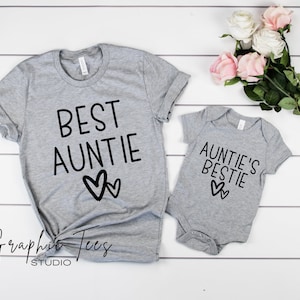 Aunt and Niece Matching Shirts| Best Auntie| Auntie&#39;s Bestie