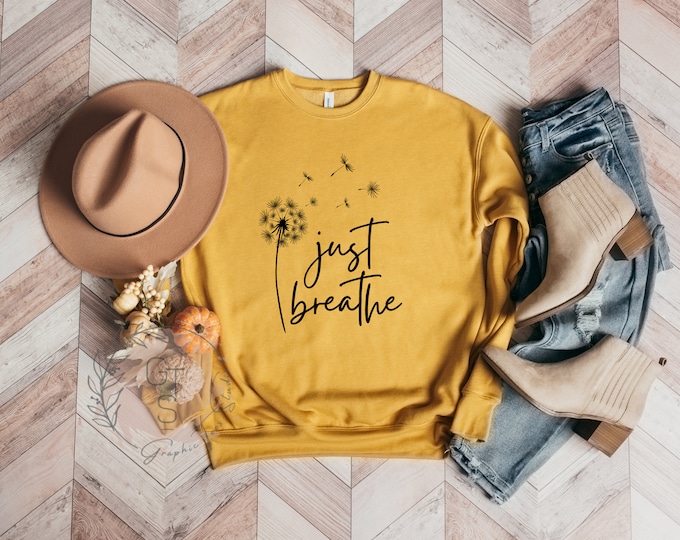 Floral Hand Embroidered Sage Green Sweatshirt Etsy