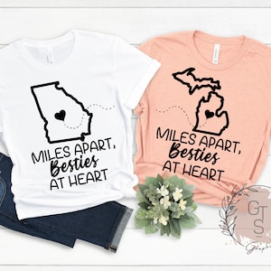 Long Distance Best Friends Shirts
