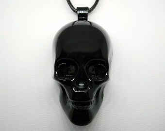 Black Skull Pendant - Etsy