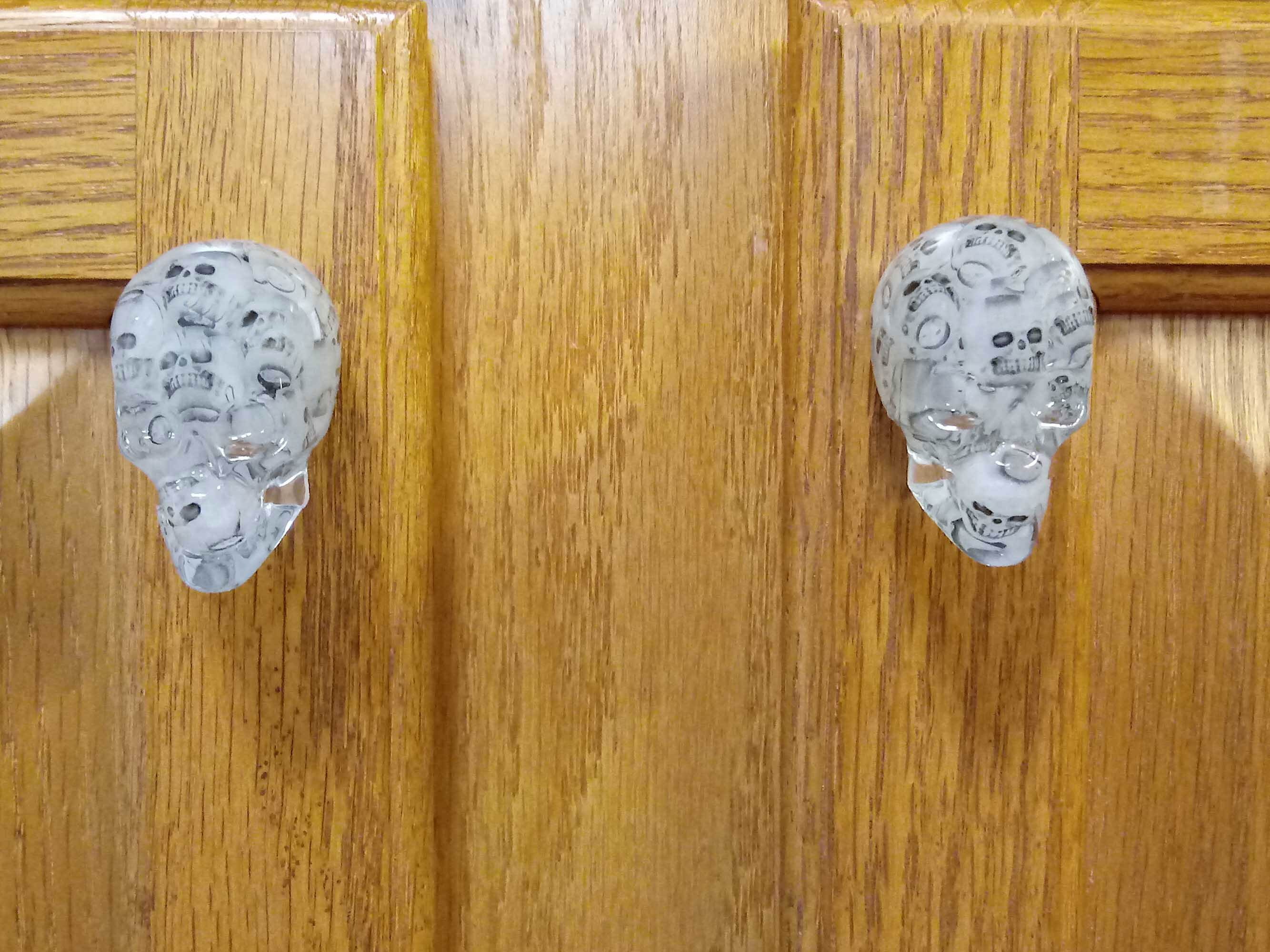 Glow in the Dark Skull Door Knobs/drawer Knobs set of 2 Etsy