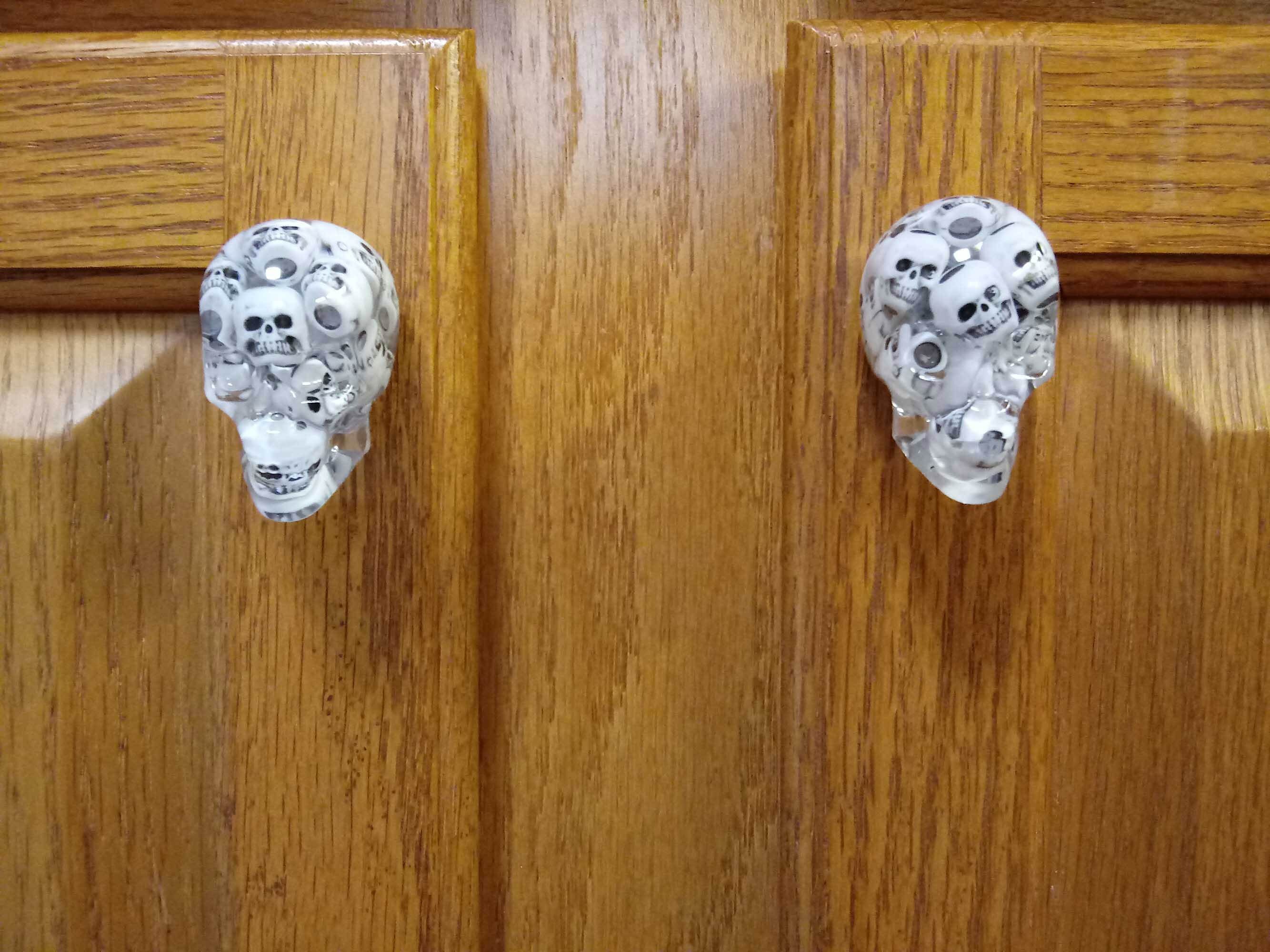 Clear Skull Door Knobs/Drawer Knobs Set of 2 with Mini Etsy