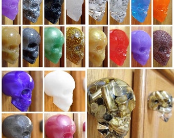 CLEARANCE Skull Cabinet Knobs / Skull Drawer Knobs