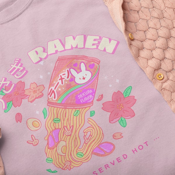 Pastel Ramen Shirt / Anime Kawaii Aesthetic Ramen Noodle T-Shirt