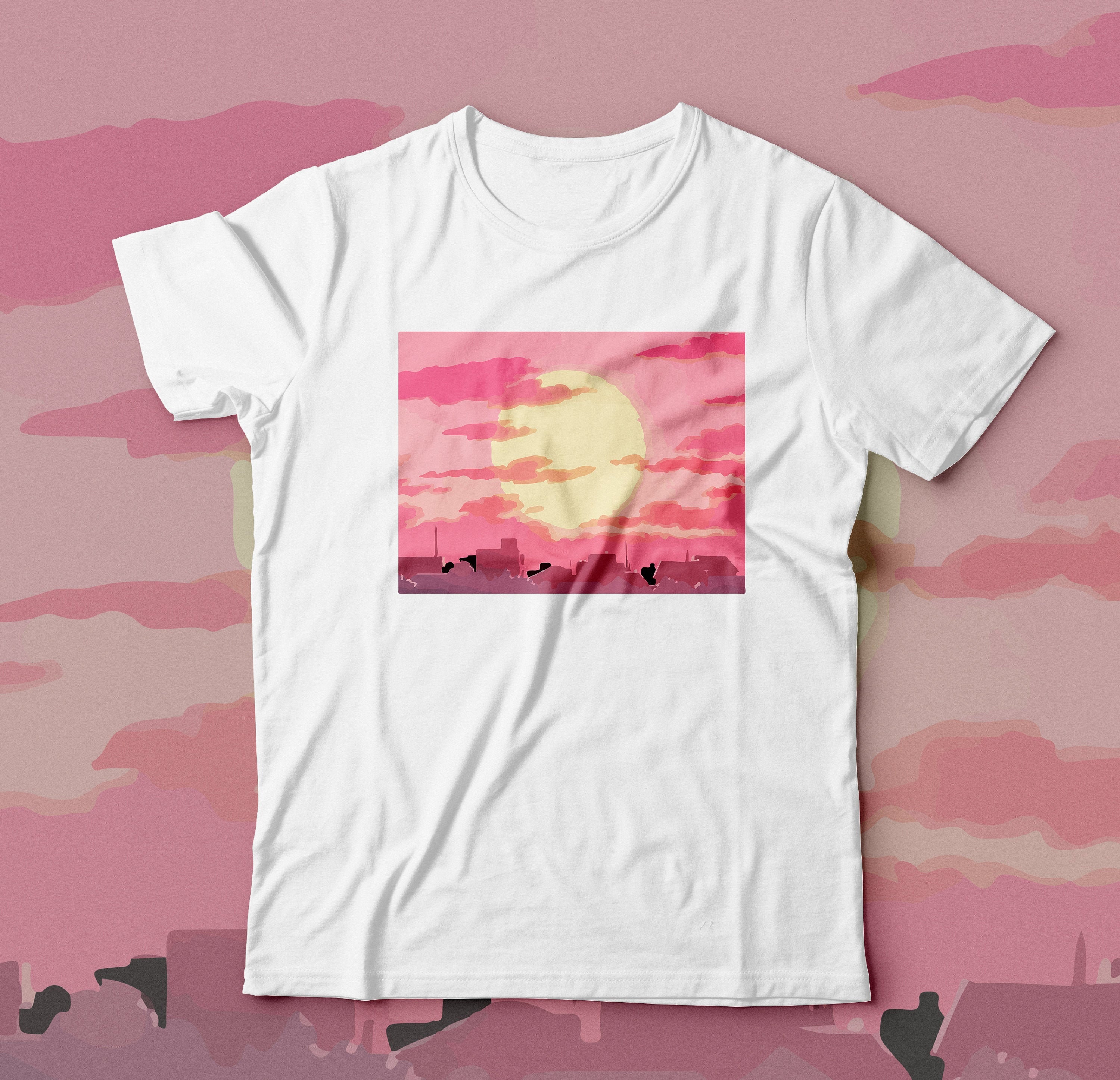 Retro 90s Aesthetic Pastel Anime Shirt 