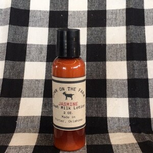 2 Ounce Goat Milk Lotion, Jasmine Goat Milk Lotion, Goat Milk Lotion, Gift, Purse Sized Lotion, Christmas Gift, Birthday Gift