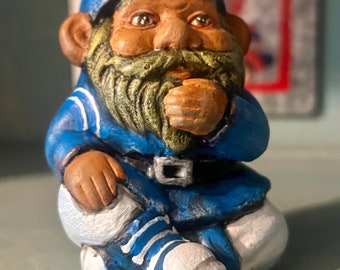 Dallas Cowboys 76 American Hand painted Professionally Painted  Summer Gnome Statue Football Blue 4” figure number 106