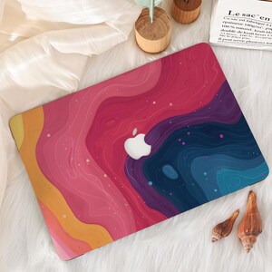 Colorful Marble Gradient MacBook Case for MacBook Air 13 15 M1 M2 M3, 2026 MacBook Pro 14 16 Inch, Neo 13 Hard Laptop Cover