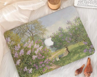 MacBook Pro 13 14 16-fodral med oljemålning, MacBook Air 15 13 2025 2026 Pro 14 Pro 16 M5 M4 Neo 13 2026 laptopfodral, hårt laptopfodral