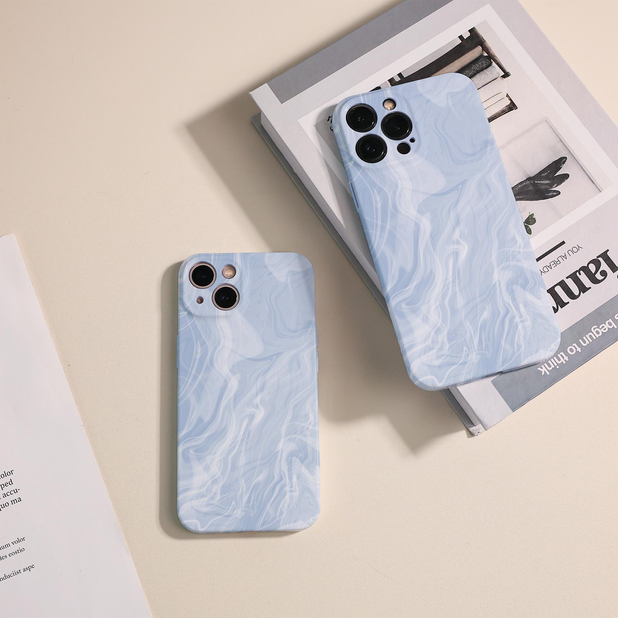iPhoneケース sacai iPhone Case X/XS Light Blue Blue Ripple iPhone Case, Lens All Inclusive Phone Case for iPhone