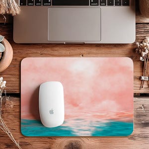 Pink Sky Mauspad, Büro-Mauspad, Laptop Mauspad, Macbook Mauspad, Macbook Pro 16/14 Mauspad, Gummi-Mauspad