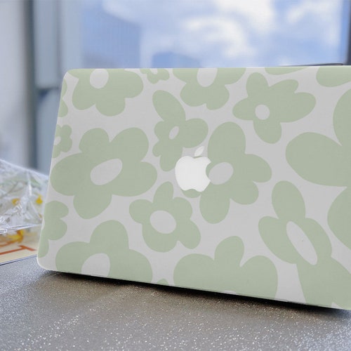 Flowers Macbook Case Sage Green Macbook Pro 13 16 Air 13 2020 Etsy