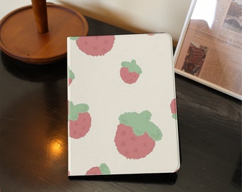 Strawberries iPad Case for iPad 10.9'' 9.7'' iPad 10  iPad 7/8/9 Air 5 4 Case iPad Pro 11'' 12.9'' iPad Pro 2022/2021 iPad Mini 6