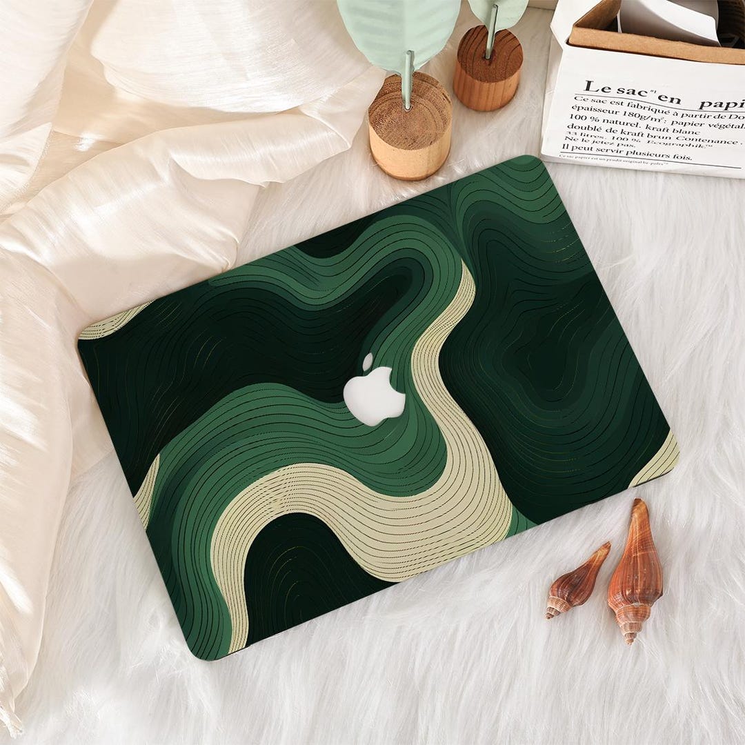 Green Wave MacBook Case, 2026 Neo 13, 2026 MacBook Pro 13 14 16 ...