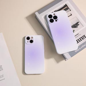 Gradient Purple iPhone Case, Lens All Inclusive Phone Case for iPhone 14 Pro Max iPhone15 Case iPhone11 / 12 Case iPhone XR XSCase