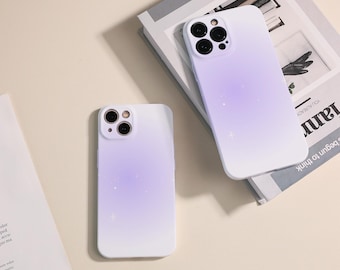 Gradient Purple iPhone Case, Lens All Inclusive Phone Case for iPhone 14 Pro Max iPhone15 Case iPhone11 / 12 Case iPhone XR XSCase