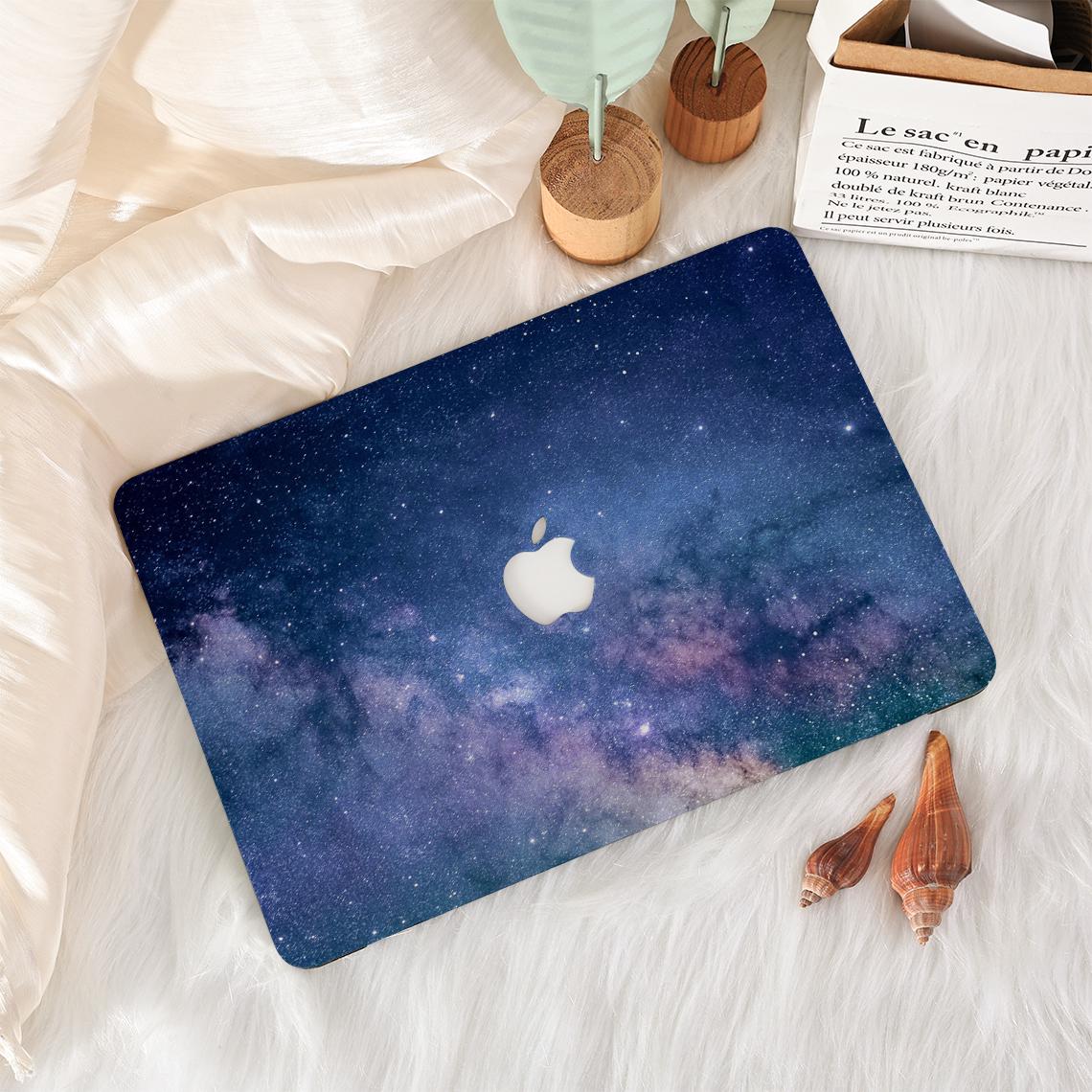 Custodia Rigida Starry Sky Per MacBook Air/Pro | 11-16 Pollici | Cover In Plastica Trasparente A Tema Stellato